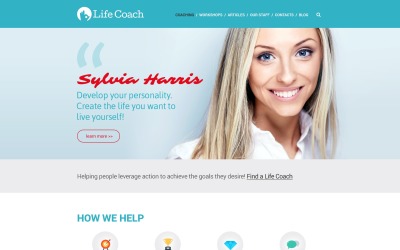 Шаблон Шаблон адаптивного  Life Coach  