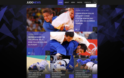 Шаблон Шаблон сайта клуба дзюдо  