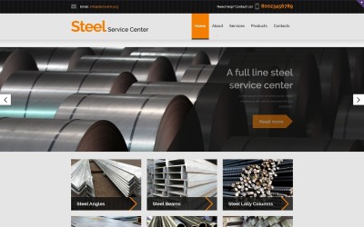 Шаблон  шаблон сайта Steelworks  