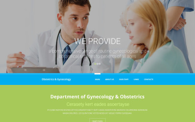 Шаблон Медицинский адаптивный шаблон веб-  