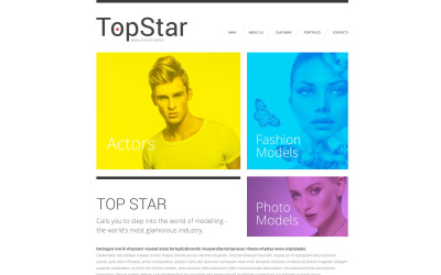 Шаблон Шаблон сайта Top Star  