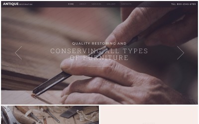 Шаблон Шаблон сайта "Реставрация антиквариата"  