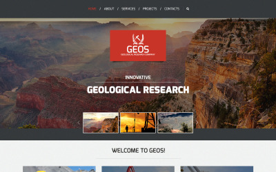 Шаблон Промышленный адаптивный шаблон веб-  