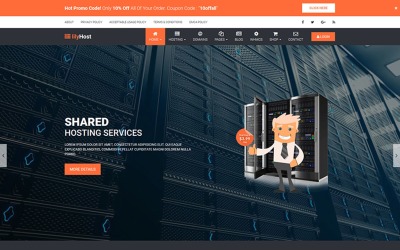 Шаблон lilyHost |   Hosting Шаблон  WHMCS 