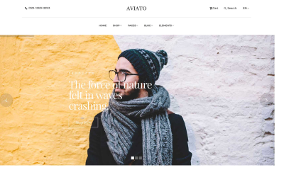 Шаблон Шаблон сайта электронной коммерции Aviato Elegant 