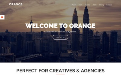 Шаблон Orange - шаблон  с одностраничной загрузкой  
