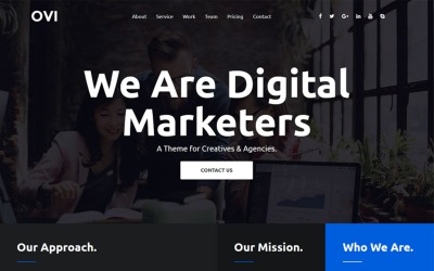 Шаблон Ovi - шаблон  Digital Agency   