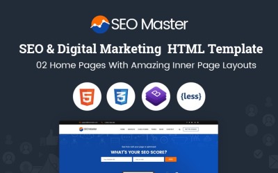 Шаблон SEO Master - шаблон  агентства SEO и цифрового маркетинга  