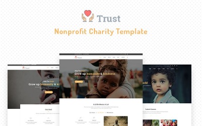 Шаблон Trust - шаблон  некоммерческой благотворительной организации  