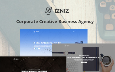 Шаблон Bizniz - Шаблон сайта креативного агентства  