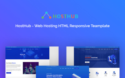 Шаблон hosthub - шаблон веб-хостинга  