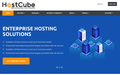 Шаблон Шаблон  HostCube WHMCS  