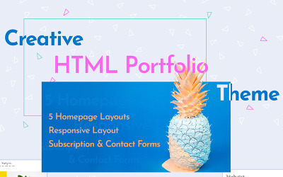 Шаблон Zephyrus - креативный шаблон  портфолио в формате HTML 