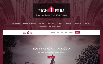 Шаблон Righterra - шаблон  Religion  4  