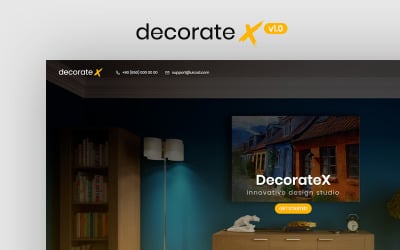 Шаблон DecorateX -  шаблон  мебели и декора  