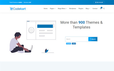Шаблон Шаблон  цифровой торговой площадки Codekart  