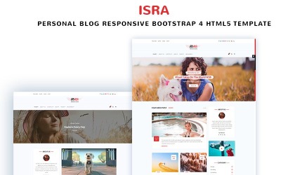 Шаблон ISRA - шаблон  личного блога  