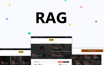 Шаблон Rag - HTML-шаблон  журнала для блогов 