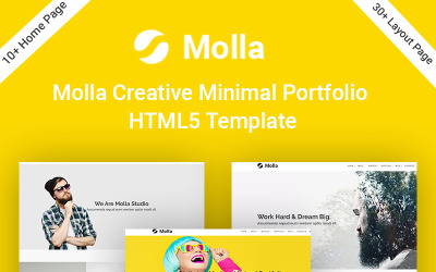 Шаблон  шаблон  Molla Creative Minimal Portfolio  