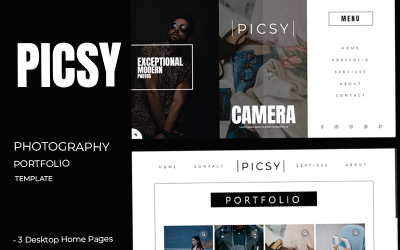 Шаблон Picsy - HTML-шаблон для фотографического портфолио  
